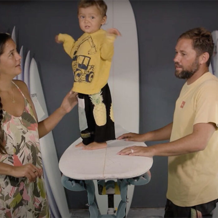 Kimi Werner making surfboard