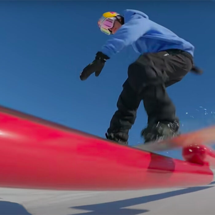 Check Out Marcus Kleveland's Backyard Snow Park
