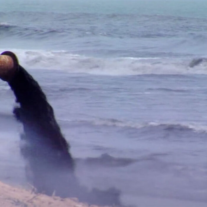 human excrement pouring into sea