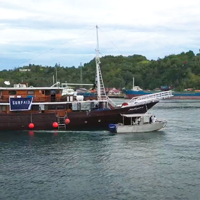 SurfAid boat Covid-19 vaccine