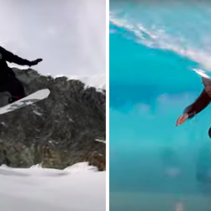 Mikey Wright Snowboards, Travis Rice, Bryan Fox, Austen Sweetin Surf in Latest Quiksilver Edit