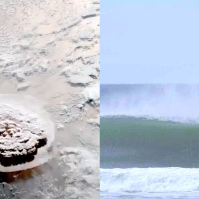 Underwater Volcano Tsunami Tonga Surfing Mexico