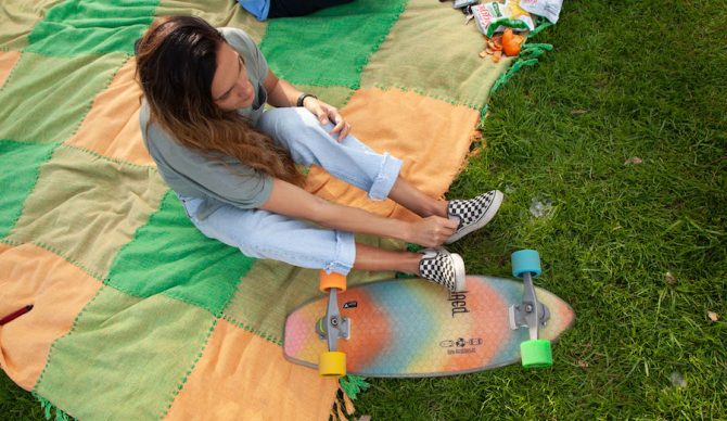 shred skateboards grass