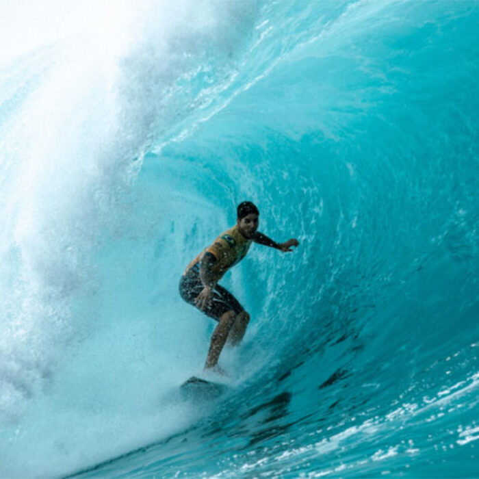 Gabriel Medina surfing Pipeline