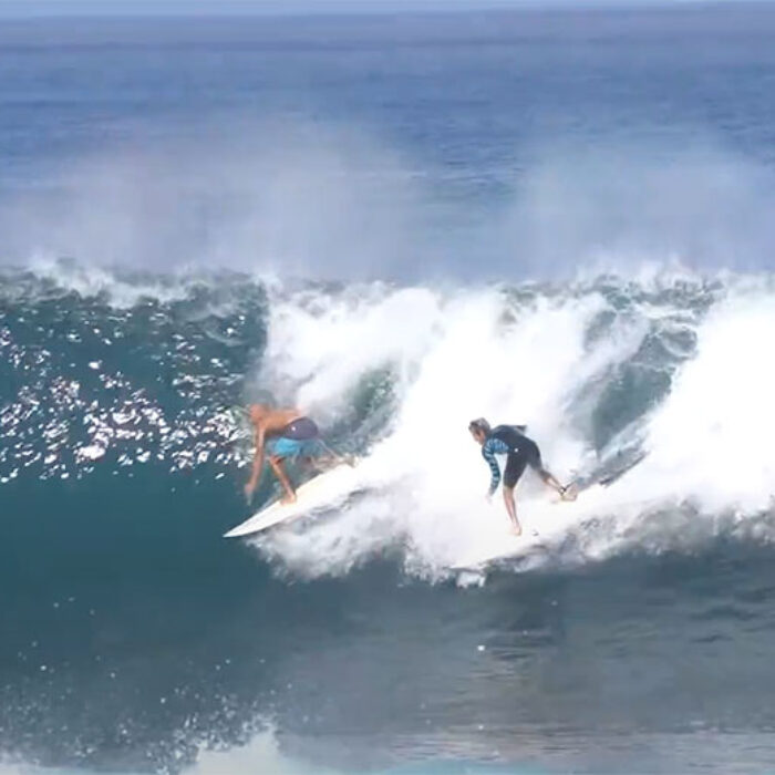 Kelly Slater surfing Pipeline