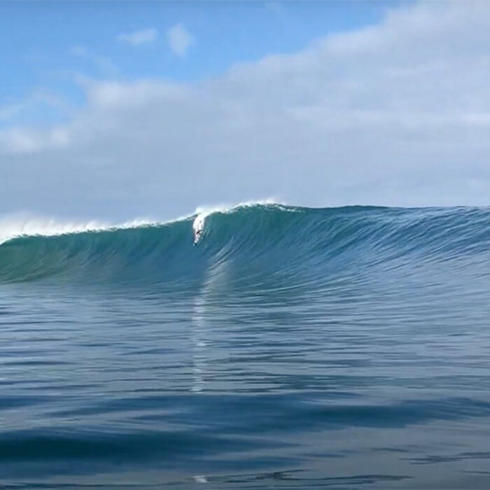 Mason Barnes surfing outer reef