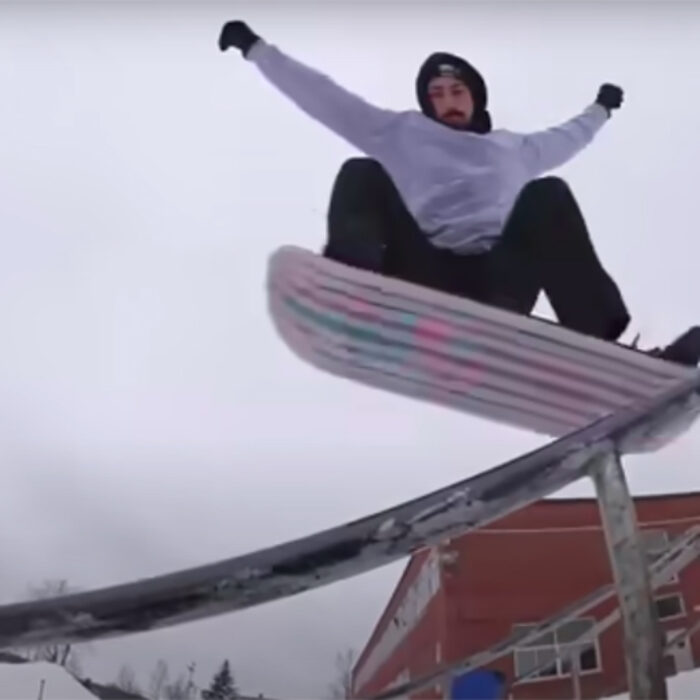 You've Got to See This Guy Snowskate