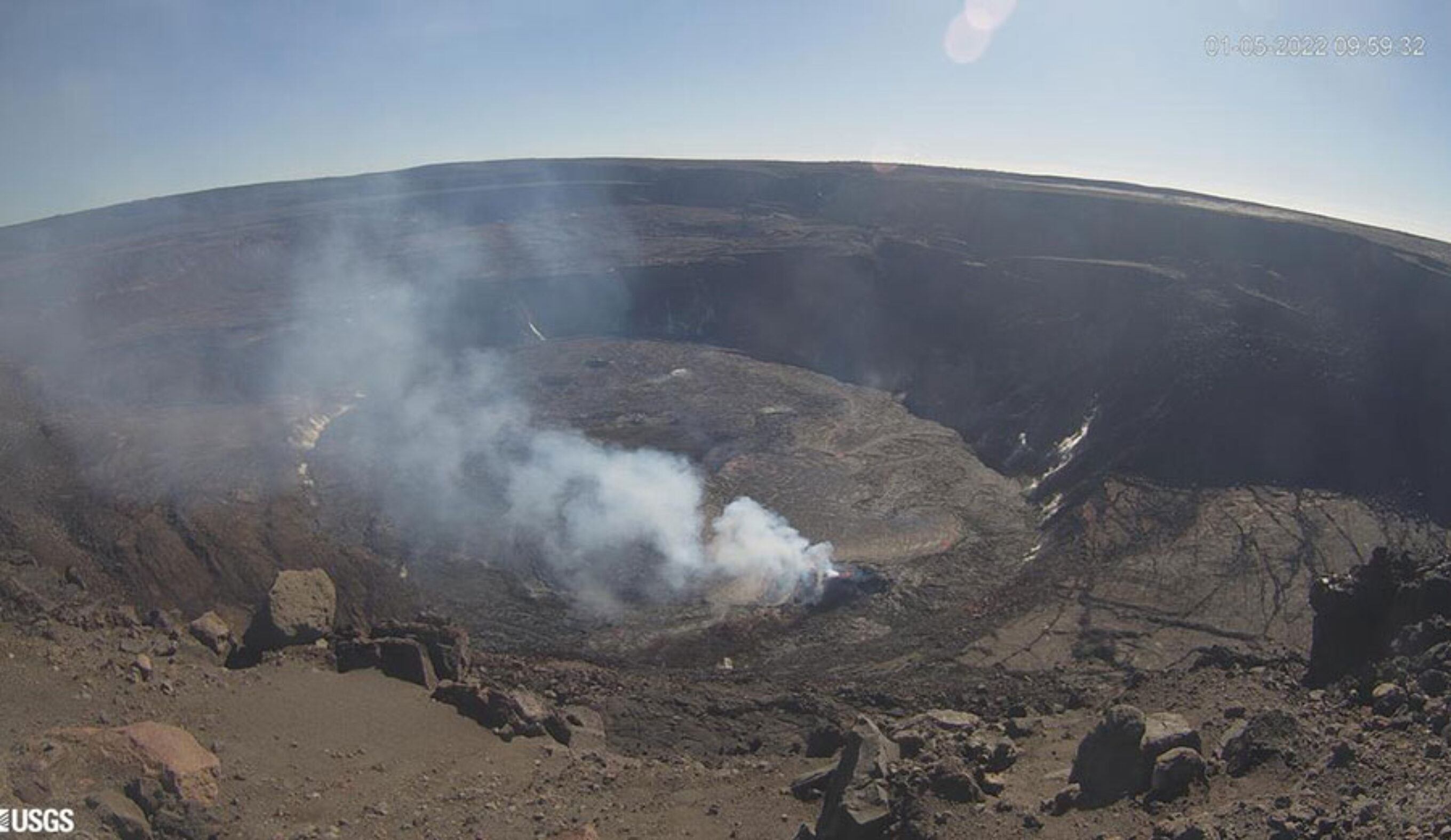 Kilauea Volcano summit crater
