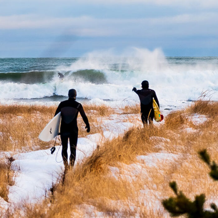 Maine Winter Surfing