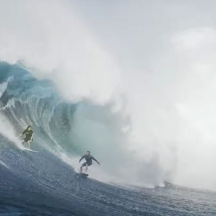 Kai Lenny surfing Jaws