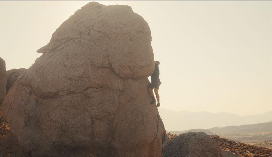 JoJo Roper climbing for Peak California