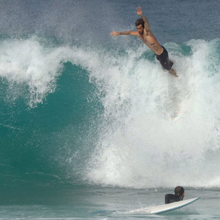 Mason Ho surfing