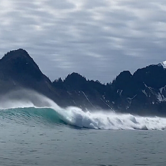 Bear Glacier surfing Alaska
