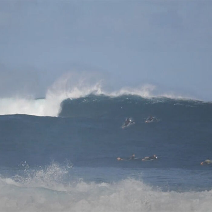 Ben Gravy surfing Pipeline