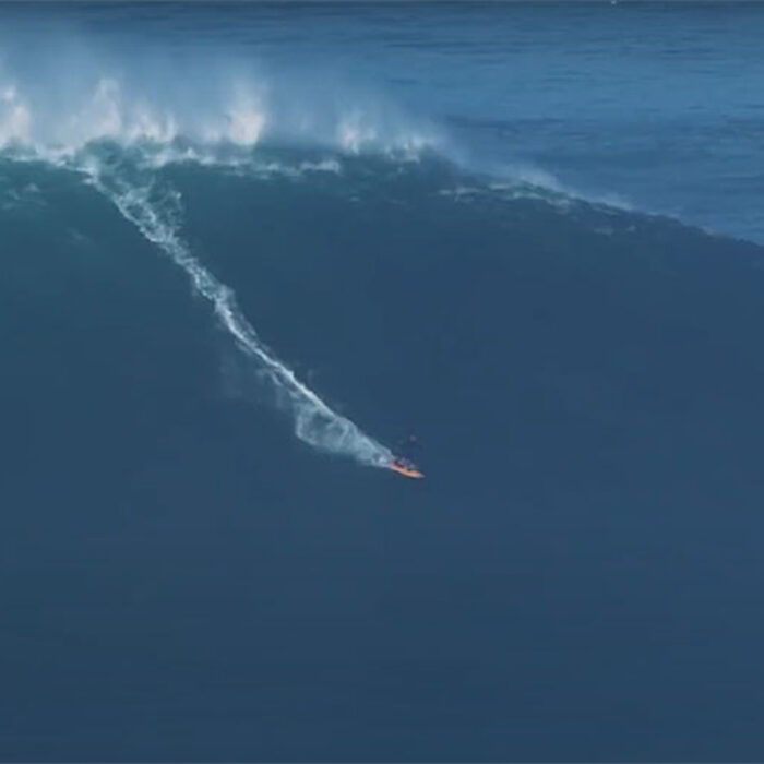 Italo Ferreira surfing Nazaré