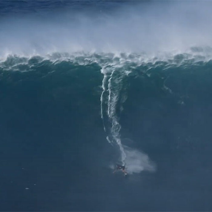Kai Lenny surfing Jaws