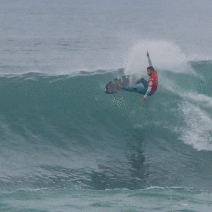 Filipe Toledo ripping the Bells Bowl