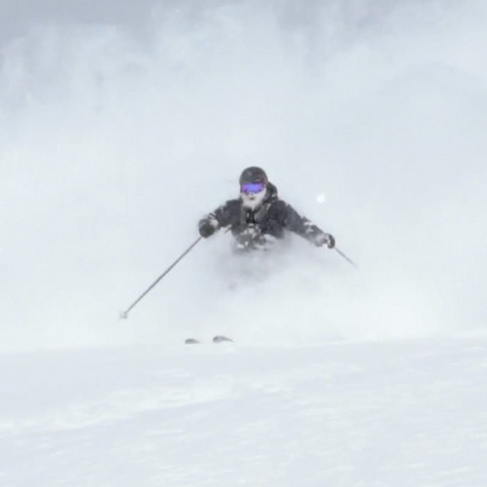 April Powder in Montana.