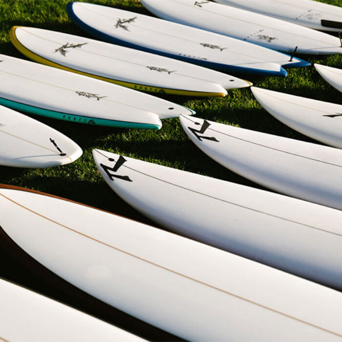 Rusty Preisendorfer on surfboard glassing