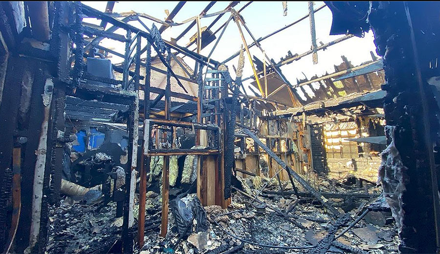 Jay Surfboards shop burned in fire