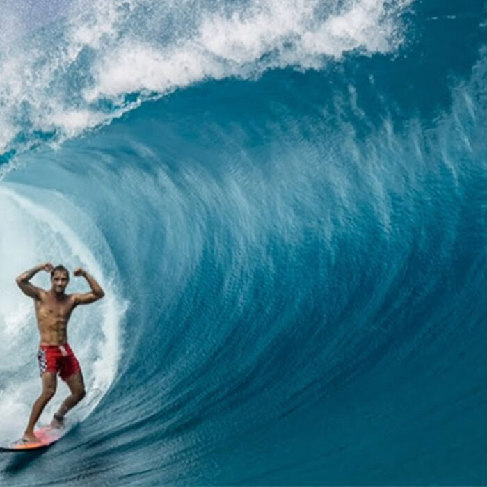 Koa Rothman surfing Teahupoo