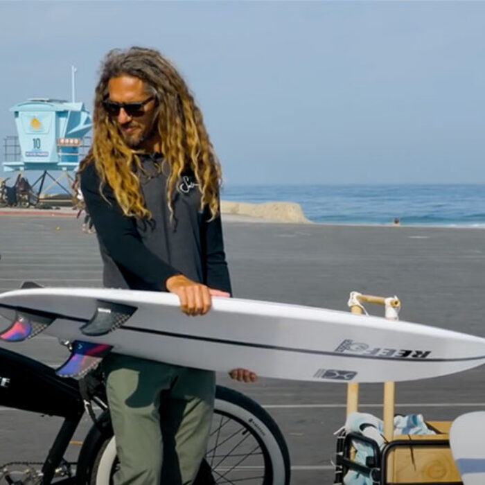 Rob Machado and Glazer surfboard