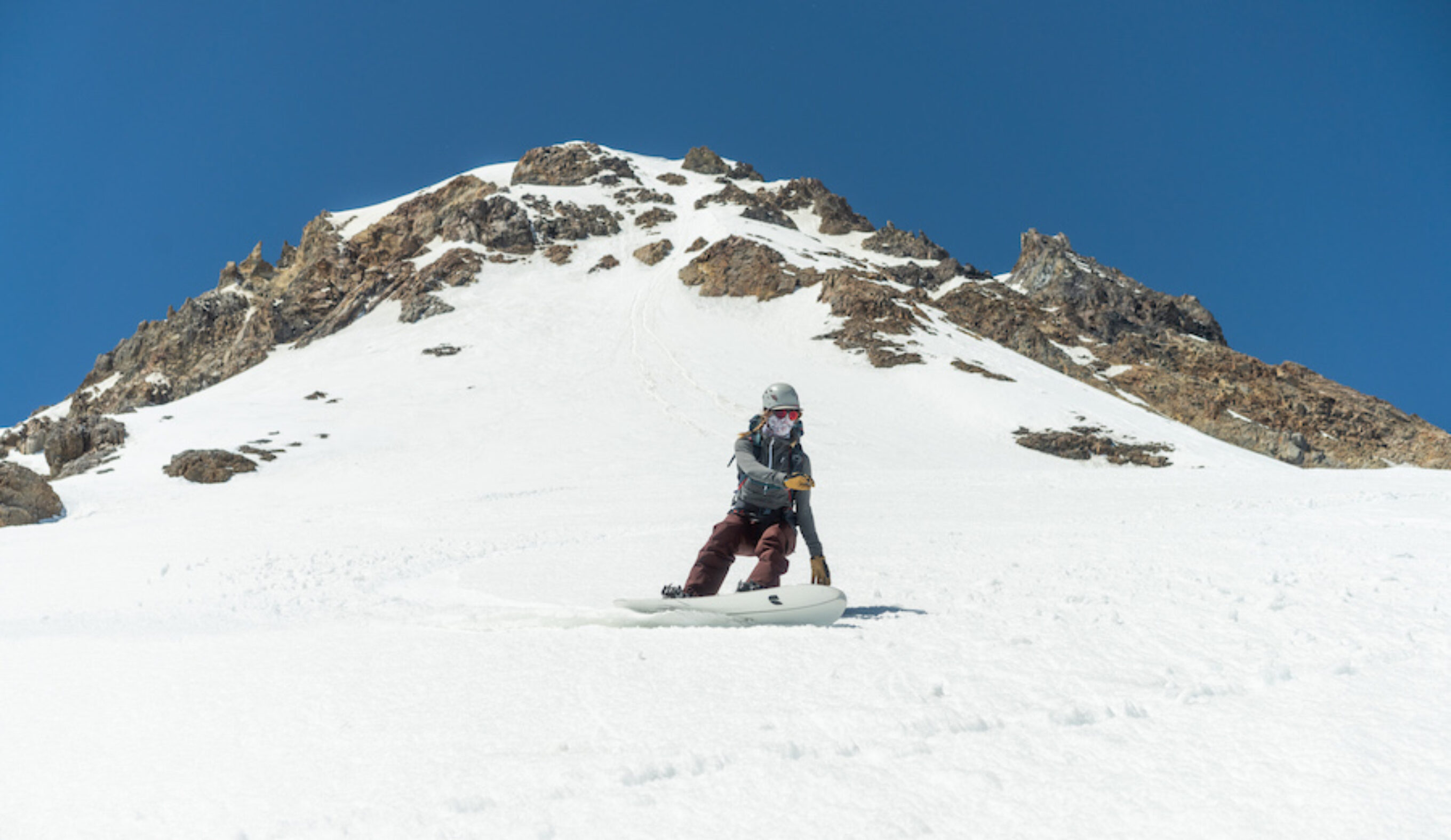 Tailer on Mt Hood Snowboarding