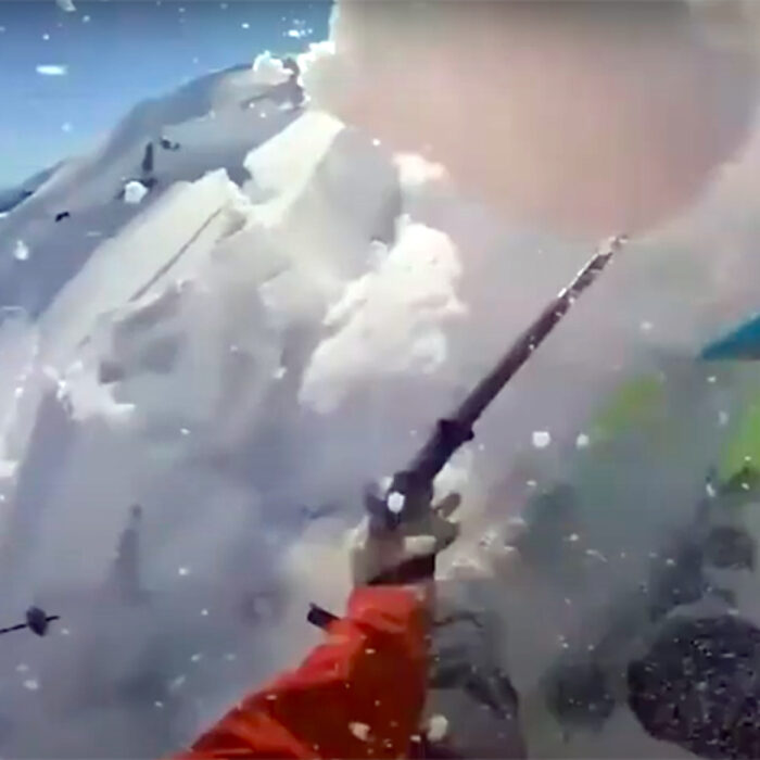 Recently Released Footage Shows Skier Setting Off Massive Avalanche
