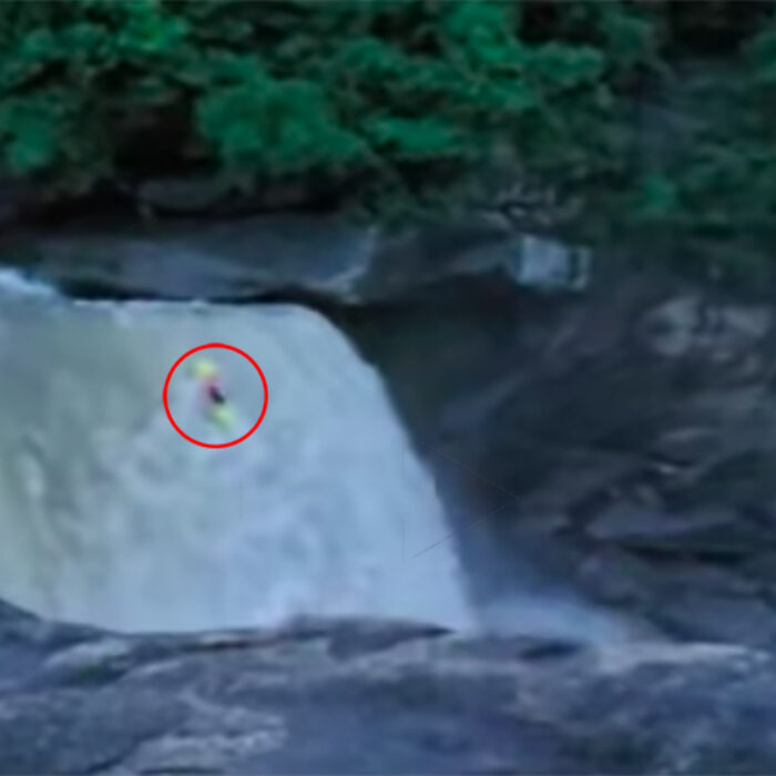 These Kayakers Nailed Their Lines Off This Waterfall But the Tourist Commentary Is the Best