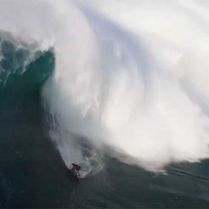 Kai Lenny surfing Jaws