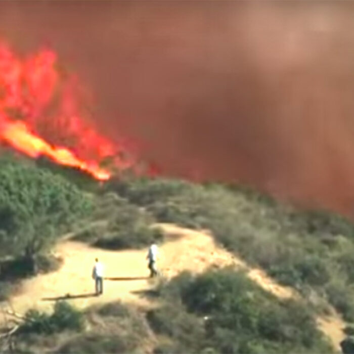 Wildfire Rages Above Laguna Beach, Burns Homes as Residents Are Evacuated
