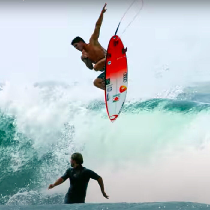 Gabriel Medina Looks Ready: A Backflip and a Near Miss Prove It