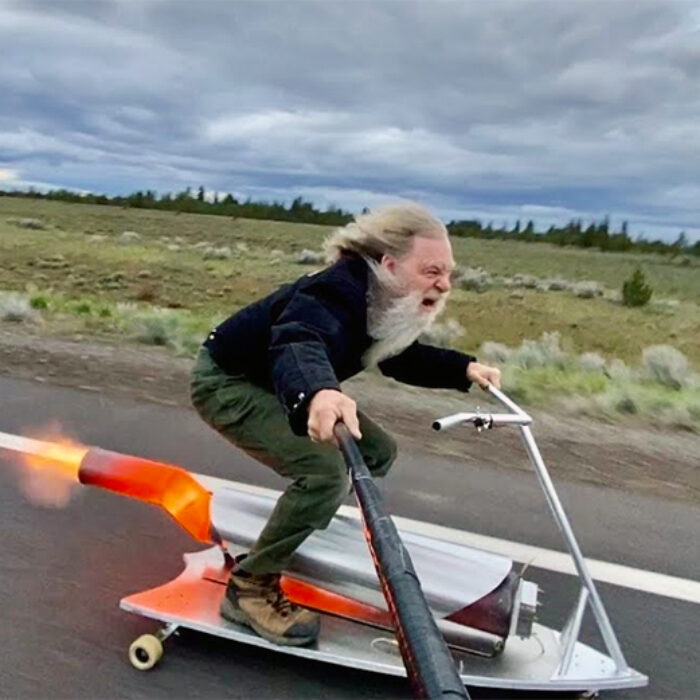 You've Got to See This Guy's Rocket-Propelled Skateboard