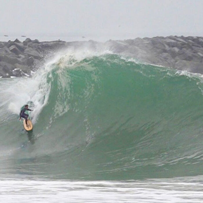 the wedge surfing in Newport Beach