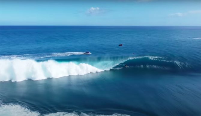5 Minutes of Drone Footage From Teahupo'o That Puts Everything in Perspective