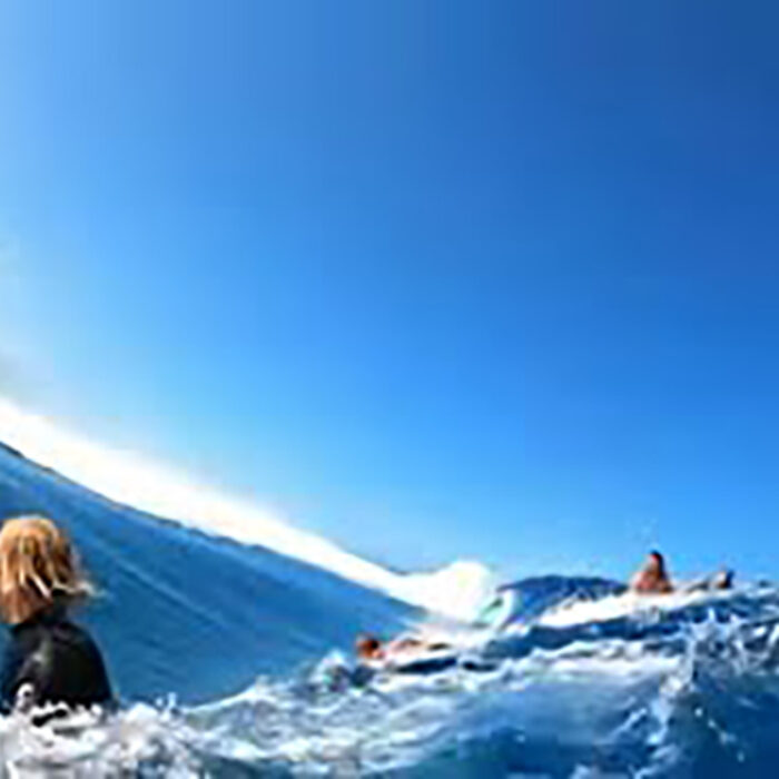 A Raw POV Look at the Crowded Lineup When Teahupo'o Is Pumping