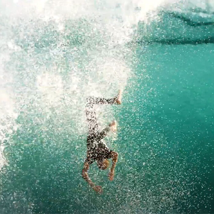 Greyson Fletcher surfing