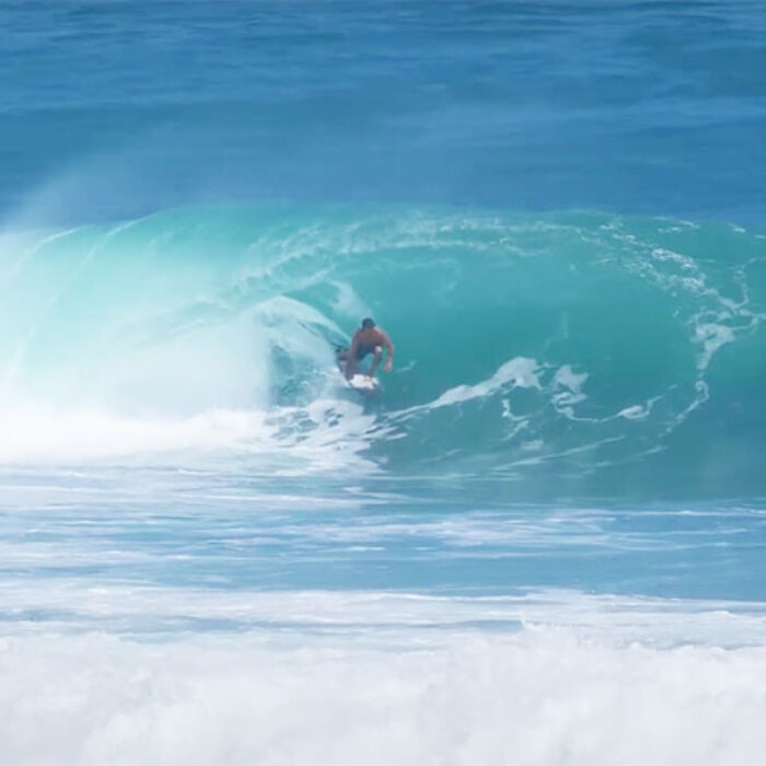 Kelly Slater surfing Uluwatu