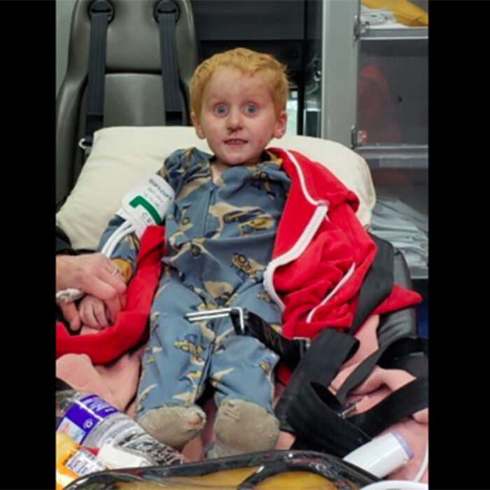 Three-year-old Ryker Webb was found unharmed after two days alone in the Montana Wilderness. Photo: Lincoln County Sheriff's Office