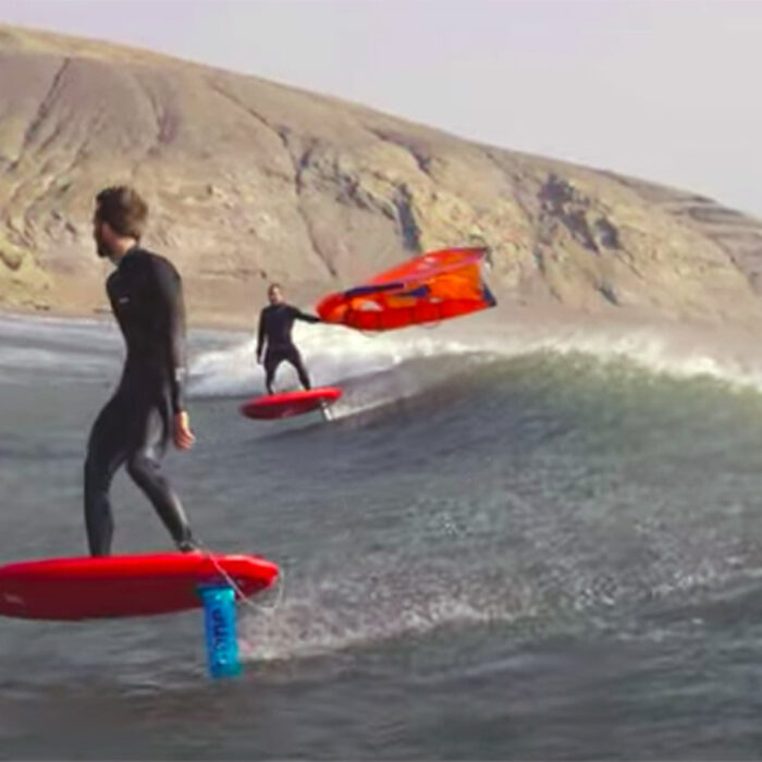 Small, Windy Chicama on a Wing and Foil Looks Outrageously Fun