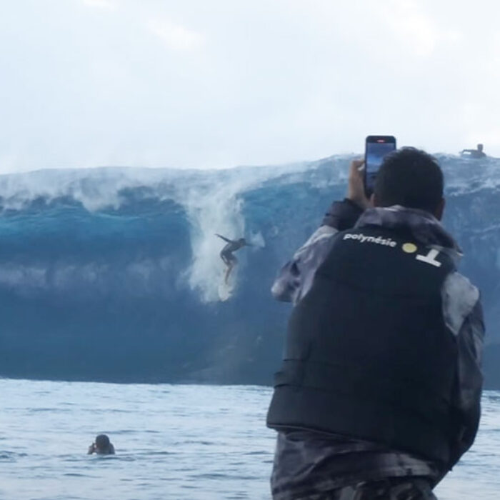 Lucas Chumbo surfing Tahiti
