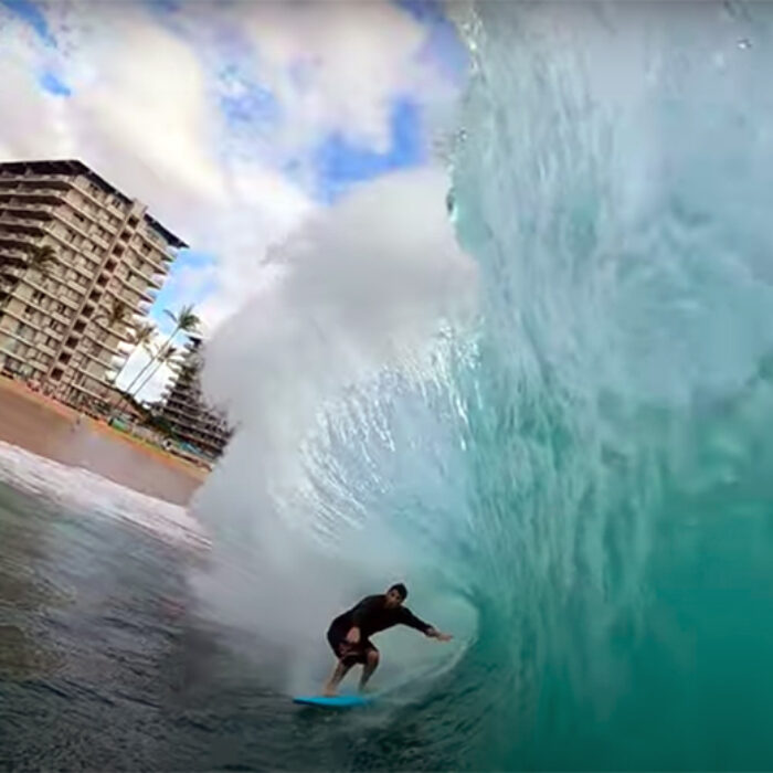 Clay Marzo, a Soft-Top, and Massive Maui Shorebreak