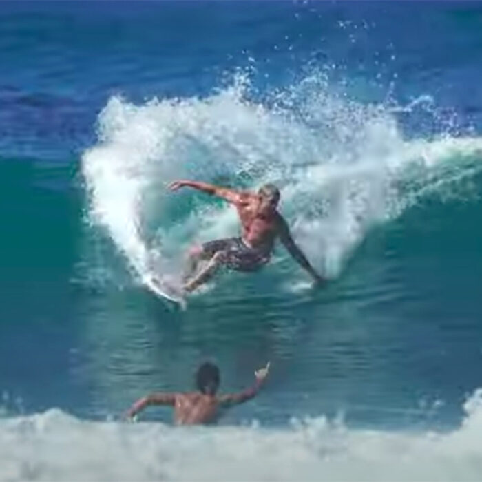 Mick Fanning and the Ho Family at Rocky Point