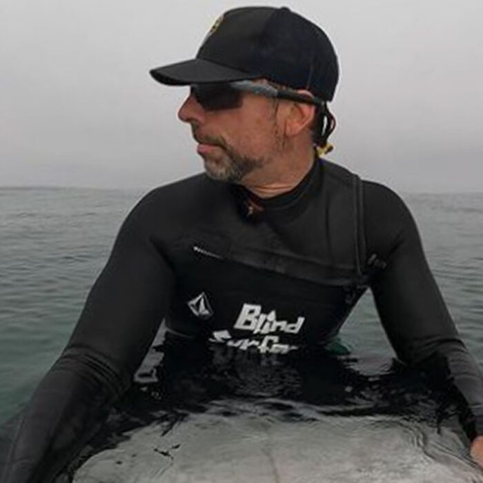 Pete Gustin the Blind Surfer