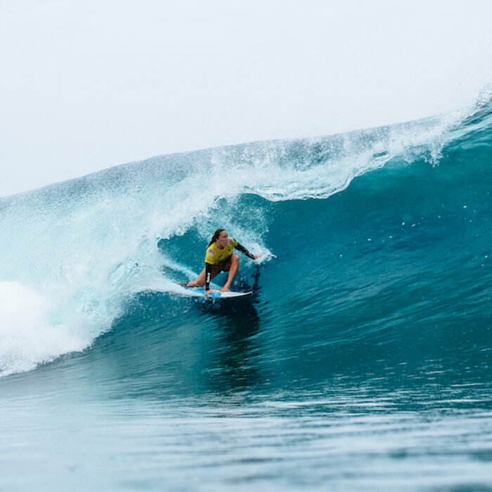 Carissa at Teahupo'o Tahiti Pro 2022 Day 1