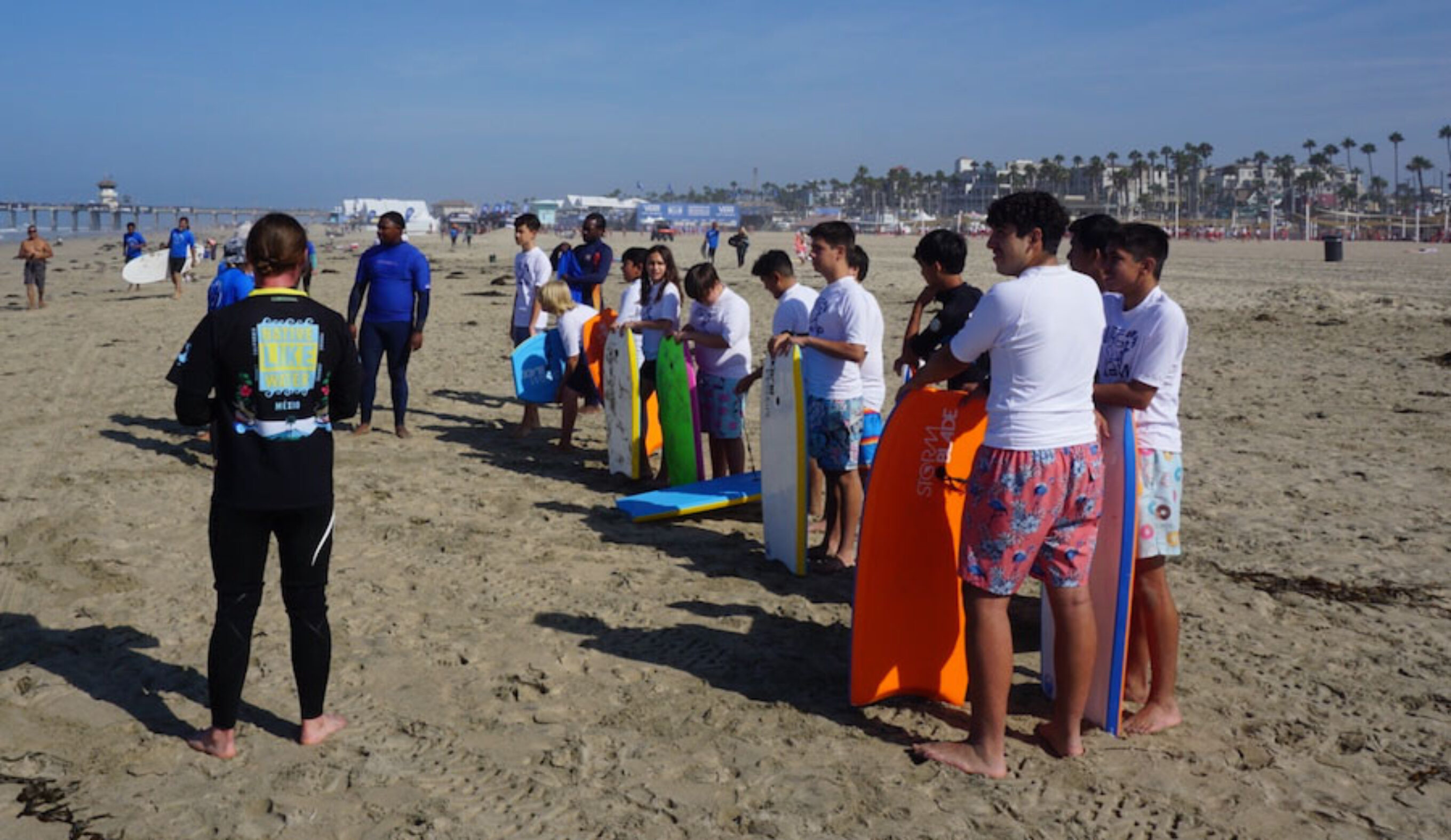 Campers with their boogieboards
