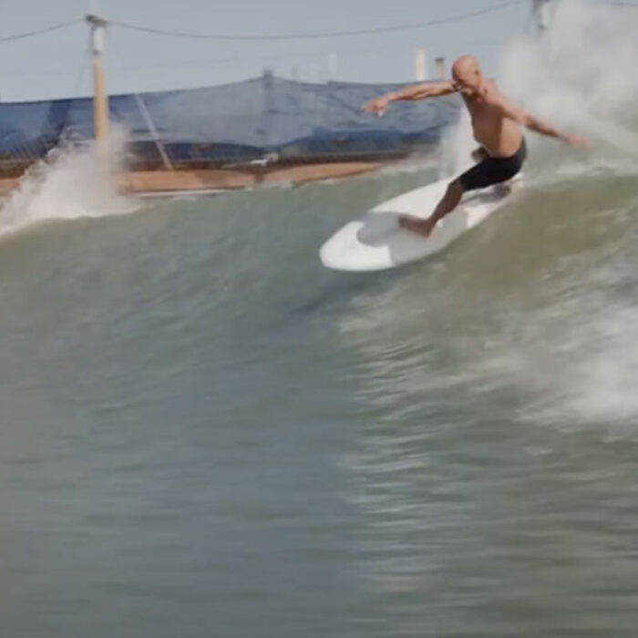 kelly Slater surfing at Surf Ranch