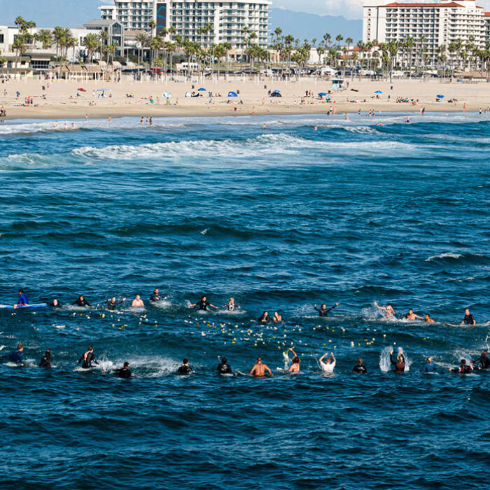 Kalani David memorial paddle out