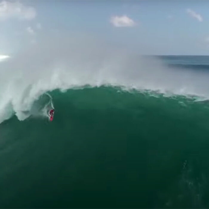 This Is Drone Footage of an 80-Second Wave at Uluwatu