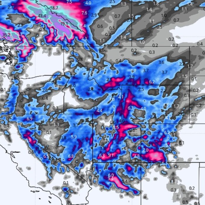 Snow is forecasted for the Sierras